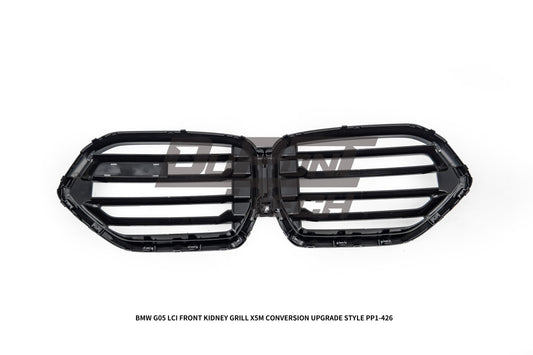 BMW X5 M60i s/x Drive 40i xDrive 50e G05 LCI 2024-ON with Aftermarket Parts - X5M Conversion Upgrade Style Front Kidney Grill ABS from DuPont Tech