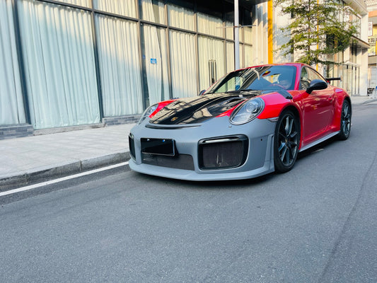 Porsche 991.1 Carrera Base/S/T/4/4S/Targa 4/ Targa 4S/GTS/GT3/GT3RS/Turbo/Turbo S/GT3/GT3RS 2012 2013 2014 2015 2016 & 991.2 Carrera Base/S/T/4/4S/Targa 4/ Targa 4S/GTS/GT3/GT3RS/Turbo/Turbo S 2017 2018 2019 with Aftermarket Parts - Front Fenders Dry Pre-preg Carbon Fiber from Dupont Tech