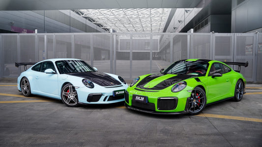 Porsche 991.1 Carrera Base/S/T/4/4S/Targa 4/ Targa 4S/GTS/Turbo/Turbo S/GT3/GT3RS 2012 2013 2014 2015 2016 & 991.2 Carrera Base/S/T/4/4S/Targa 4/ Targa 4S/GTS/Turbo/Turbo S 2017 2018 2019 (designed to be installed on DuPont Tech GT2RS conversion front bumper ONLY) with Aftermarket Parts - GT2 Conversion Style Front Lip Dry Pre-preg Carbon Fiber from Dupont Tech