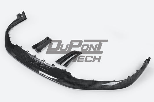 Dupont Tech Front Lip for GT2RS Conversion Style Front Bumper Dry Pre-preg Carbon Fiber