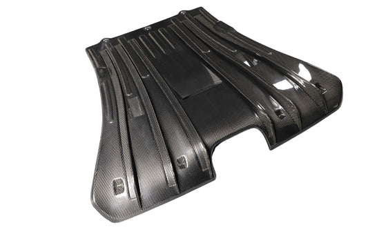 Porsche 911 992.1 Carerra Base/S/T/4/4S/Targa 4/Targa 4S/GTS 2020 2021 2022 2023 2024 & 911 992.2 Carerra Base/S/T/4/4S/Targa 4/Targa 4S/GTS 2025-ON & (designed to be installed on DuPont Tech GT3 conversion rear bumper ONLY) with Aftermarket Parts - GT3 Conversion Style Rear Diffuser Dry Pre-preg Carbon Fiber from Dupont Tech