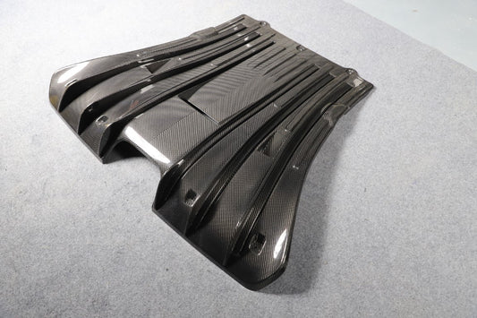 Porsche 911 992.1 Carerra Base/S/T/4/4S/Targa 4/Targa 4S/GTS 2020 2021 2022 2023 2024 & 911 992.2 Carerra Base/S/T/4/4S/Targa 4/Targa 4S/GTS 2025-ON & (designed to be installed on DuPont Tech GT3 conversion rear bumper ONLY) with Aftermarket Parts - GT3 Conversion Style Rear Diffuser Dry Pre-preg Carbon Fiber from Dupont Tech