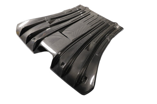 Porsche 911 992.1 Carerra Base/S/T/4/4S/Targa 4/Targa 4S/GTS 2020 2021 2022 2023 2024 & 911 992.2 Carerra Base/S/T/4/4S/Targa 4/Targa 4S/GTS 2025-ON & (designed to be installed on DuPont Tech GT3 conversion rear bumper ONLY) with Aftermarket Parts - GT3 Conversion Style Rear Diffuser Dry Pre-preg Carbon Fiber from Dupont Tech