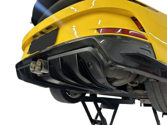 Dupont Tech GT3 Conversion Style Rear Bumper & Trims for Porsche 911 992.1 992.2 Carerra S Targa 4 4S S GTS GT3 2020-ON PP Polypropylene/Carbon Fiber