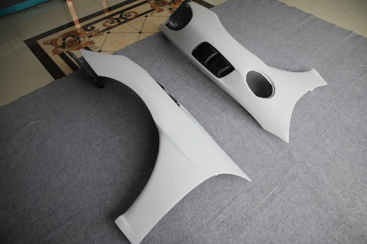 Porsche 718 982 Cayman Boxster (Base / T / S / GTS / GT4 / Spyder) 2017 2018 2019 2020 2021 2022 2023 2024 2025 with Aftermarket Parts - GT4RS Conversion Style Front Fenders Carbon Fiber from Dupont Tech