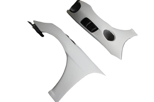 Porsche 718 982 Cayman Boxster (Base / T / S / GTS / GT4 / Spyder) 2017 2018 2019 2020 2021 2022 2023 2024 2025 with Aftermarket Parts - GT4RS Conversion Style Front Fenders Carbon Fiber from Dupont Tech