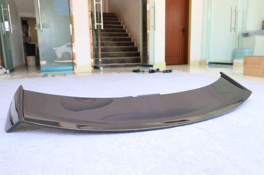 Porsche 981 Cayman (Base / S / GTS) 2012 2013 2014 2015 2016 & 718 982 Cayman (Base / T / S / GTS) 2017-ON with Aftermarket Parts - Rear Wing Dry Pre-preg Carbon Fiber from Dupont Tech