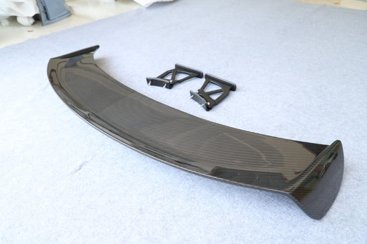 Porsche 981 Boxster (all models, including Base / S / GTS Spyder) 2012 2013 2014 2015 2016 & 718 982 Boxster (Base / T / S / GTS / Spyder) 2017-ON with Aftermarket Parts - Rear Wing Dry Pre-preg Carbon Fiber from Dupont Tech