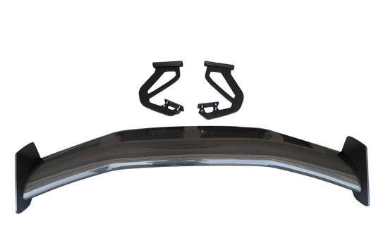 Porsche 981 Cayman (Base / S / GTS) 2012 2013 2014 2015 2016 & 718 982 Cayman (Base / T / S / GTS) 2017-ON with Aftermarket Parts - GT4RS Style Rear Wing Dry Pre-preg Carbon Fiber from Dupont Tech