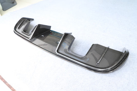 Porsche 718 982 981 Cayman & Boxster (Base / T / S / GTS / GT4 / Spyder) 2012-ON (This product can be installed on OEM 718 rear bumpers. For 981, DuPont Tech GT4/Spyder conversion rear bumper is required) with Aftermarket Parts - Rear Diffuser Dry Pre-preg Carbon Fiber from Dupont Tech