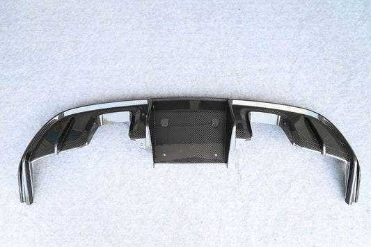 Porsche 718 982 981 Cayman & Boxster (Base / T / S / GTS / GT4 / Spyder) 2012-ON (This product can be installed on OEM 718 rear bumpers. For 981, DuPont Tech GT4/Spyder conversion rear bumper is required) with Aftermarket Parts - Rear Diffuser Dry Pre-preg Carbon Fiber from Dupont Tech
