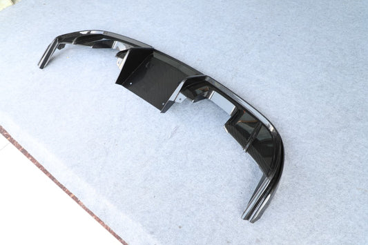 Porsche 718 982 981 Cayman & Boxster (Base / T / S / GTS / GT4 / Spyder) 2012-ON (This product can be installed on OEM 718 rear bumpers. For 981, DuPont Tech GT4/Spyder conversion rear bumper is required) with Aftermarket Parts - Rear Diffuser Dry Pre-preg Carbon Fiber from Dupont Tech