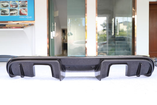 Porsche 718 982 981 Cayman & Boxster (Base / T / S / GTS / GT4 / Spyder) 2012-ON (This product can be installed on OEM 718 rear bumpers. For 981, DuPont Tech GT4/Spyder conversion rear bumper is required) with Aftermarket Parts - Rear Diffuser Dry Pre-preg Carbon Fiber from Dupont Tech