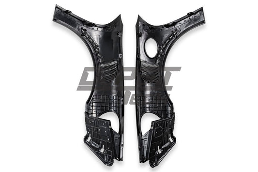 Porsche 991.1 Carrera Base/S/T/4/4S/Targa 4/ Targa 4S/GTS/GT3/GT3RS/Turbo/Turbo S/GT3/GT3RS 2012 2013 2014 2015 2016 & 991.2 Carrera Base/S/T/4/4S/Targa 4/ Targa 4S/GTS/GT3/GT3RS/Turbo/Turbo S 2017 2018 2019 with Aftermarket Parts - Front Fenders Dry Pre-preg Carbon Fiber from Dupont Tech