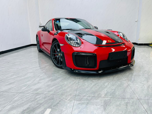 Porsche 911 991.1 Carrera Base/S/T/4/4S/Targa 4/Targa 4S/GTS/GT3/GT3RS/Turbo/Turbo S/GT3/GT3RS 2012 2013 2024 2015 2016 & 991.2 Carrera Base/S/T/4/4S/Targa 4/Targa 4S/GTS/GT3/GT3RS/Turbo/Turbo S 2017 2018 2019 with Aftermarket Parts – GT2RS Conversion Style Front Bumper & Trims PP Polypropylene / Dry Pre-preg Carbon Fiber from Dupont Tech