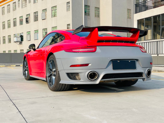 Porsche 911 991.1 Carrera Base/S/T 2012 2013 2014 2015 2016 & 991.2 Carrera Base/S/T 2017 2018 2019 with Aftermarket Parts – GT2RS Conversion Style Side Skirts PP Polypropylene