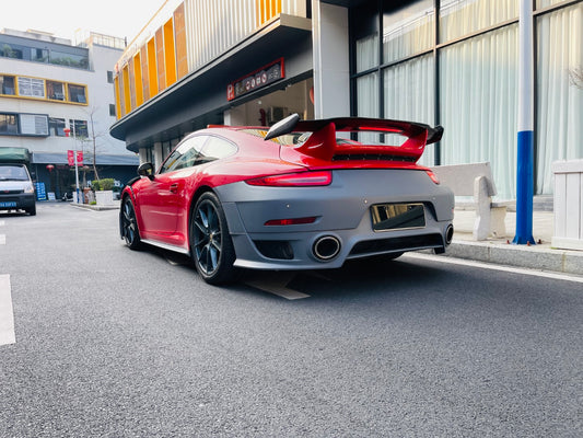 Porsche 911 991.1 Carrera Base/S/T 2012 2013 2014 2015 2016 & 991.2 Carrera Base/S/T 2017 2018 2019 with Aftermarket Parts – GT2RS Conversion Style Side Skirts PP Polypropylene