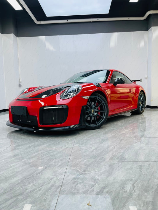Porsche 911 991.1 Carrera Base/S/T 2012 2013 2014 2015 2016 & 991.2 Carrera Base/S/T 2017 2018 2019 with Aftermarket Parts – GT2RS Conversion Style Side Skirts PP Polypropylene