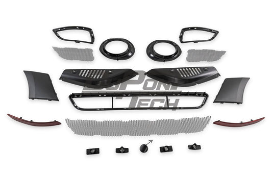 Porsche 911 991.1 991.1 Carrera Base/S/T 2012 2013 2014 2016 with Aftermarket Parts – GT2RS Conversion Style Rear Bumper & Trims PP Polypropylene / Dry Pre-preg Carbon Fiber from Dupont Tech