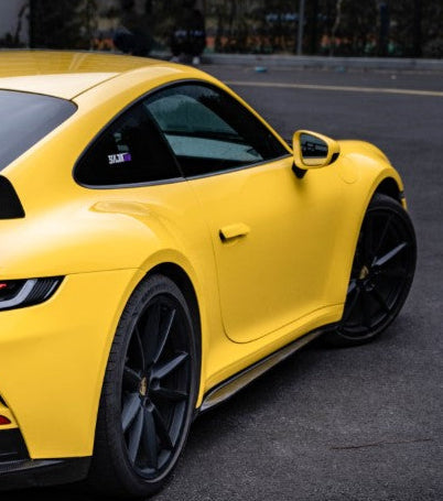 Porsche 911 992.1 Carerra Base/S/T/4/4S/Targa 4/Targa 4S/GTS 2020 2021 2022 2023 2024 & 911 992.2 Carerra Base/S/T/4/4S/Targa 4/Targa 4S/GTS 2025-ON with Aftermarket Parts - GT3 Conversion Style Side Skirts Dry Pre-preg Carbon Fiber from Dupont Tech