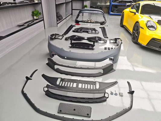 Porsche 911 992.1 Carerra Base/S/T/4/4S/GTS 2020 2021 2022 20223 2024 & 911 992.2 Carerra Base/S/T/4/4S/GTS 2025-ON GT2RS Full Conversion Kit PP Polypropylene / Dry Pre-preg Carbon Fiber from Dupont Tech