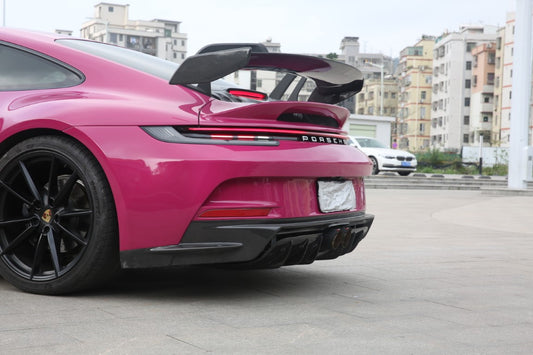 Dupont Tech GT3 Conversion Style Rear Bumper & Trims for Porsche 911 992.1 992.2 Carerra S Targa 4 4S S GTS GT3 2020-ON PP Polypropylene/Carbon Fiber