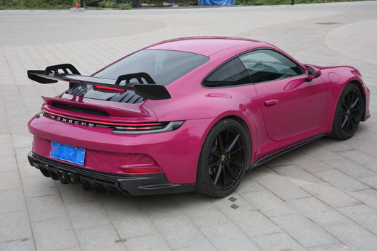 Dupont Tech GT3 Conversion Style Rear Bumper & Trims for Porsche 911 992.1 992.2 Carerra S Targa 4 4S S GTS GT3 2020-ON PP Polypropylene/Carbon Fiber