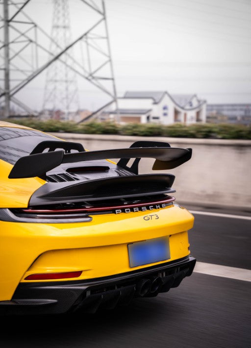 Dupont Tech GT3 Conversion Style Rear Bumper & Trims for Porsche 911 992.1 992.2 Carerra S Targa 4 4S S GTS GT3 2020-ON PP Polypropylene/Carbon Fiber