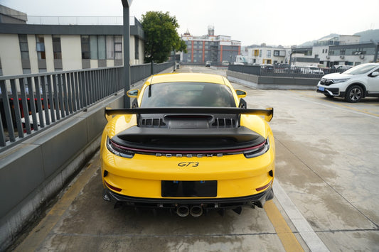 Dupont Tech GT3 Conversion Style Rear Bumper & Trims for Porsche 911 992.1 992.2 Carerra S Targa 4 4S S GTS GT3 2020-ON PP Polypropylene/Carbon Fiber