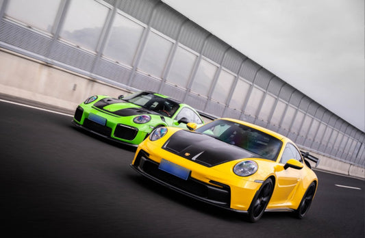 Porsche 911 992.1 Carerra Base/S/T/4/4S/Targa 4/Targa 4S/GTS/GT3/Turbo/Turbo S/ST 2020 2021 2022 2023 2024 & 911 992.2 Carerra Base/S/T/4/4S/Targa 4/Targa 4S/GTS/GT3/Turbo/Turbo S 2025-ON with Aftermarket Parts – GT2RS Conversion Style Front Bumper & Trims PP Polypropylene / Dry Pre-preg Carbon Fiber from Dupont Tech