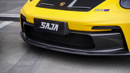 Porsche 911 992.1 Carerra Base/S/T/4/4S/Targa 4/Targa 4S/GTS/GT3/Turbo/Turbo S/ST 2020 2021 2022 2023 2024 & 911 992.2 Carerra Base/S/T/4/4S/Targa 4/Targa 4S/GTS/GT3/Turbo/Turbo S 2025-ON with Aftermarket Parts – GT2RS Conversion Style Front Bumper & Trims PP Polypropylene / Dry Pre-preg Carbon Fiber from Dupont Tech