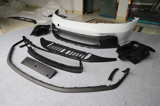 Porsche 911 992.1 Carerra Base/S/T/4/4S/Targa 4/Targa 4S/GTS/GT3/Turbo/Turbo S/ST 2020 2021 2022 2023 2024 & 911 992.2 Carerra Base/S/T/4/4S/Targa 4/Targa 4S/GTS/GT3/Turbo/Turbo S 2025-ON with Aftermarket Parts – GT2RS Conversion Style Front Bumper & Trims PP Polypropylene / Dry Pre-preg Carbon Fiber from Dupont Tech