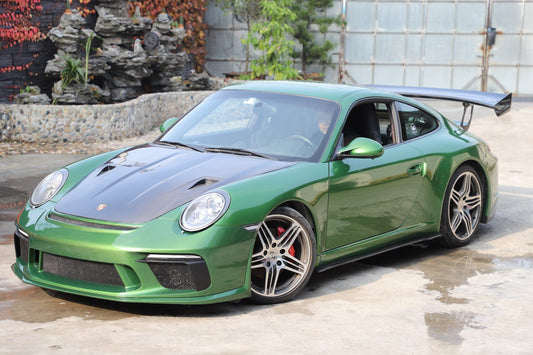 Porsche 911 997.1 997.2 Carrera/S/4S/Targa/Targa4S/GTS/Turbo/Turbo S/GT3/GT3RS/GT2 2009 2010 2011 2012 with Aftermarket Parts – GT3 Conversion Style Front Bumper & Trims PP Polypropylene / Dry Pre-preg Carbon Fiber from Dupont Tech