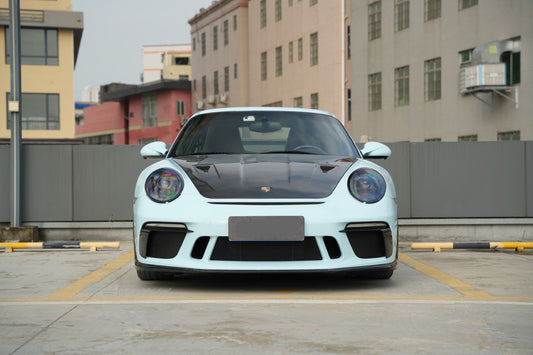 Porsche 911 997.1 997.2 Carrera/S/4S/Targa/Targa4S/GTS/Turbo/Turbo S/GT3/GT3RS/GT2 2009 2010 2011 2012 with Aftermarket Parts – GT3 Conversion Style Front Bumper & Trims PP Polypropylene / Dry Pre-preg Carbon Fiber from Dupont Tech