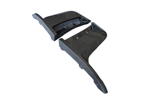 Porsche 987.1 987.2 Cayman & Boxster (all models, including Base / S / R) 2005 2006 2007 2008 2009 2010 2011 2012 & 981 Cayman & Boxster (all models, including Base / S / GTS / GT4 / Spyder) 2012 2013 2014 2015 2016 & 718 982 Cayman & Boxster (Base / T / S / GTS / GT4 / Spyder) 2017-ON & (designed to be installed on DuPont Tech GT4RS conversion front bumper ONLY) with Aftermarket Parts - GT4RS Style Front Corner Splitter Canards Dry Pre-preg Carbon Fiber from Dupont Tech