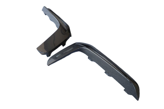 Porsche 987.1 987.2 Cayman & Boxster (all models, including Base / S / R) 2005 2006 2007 2008 2009 2010 2011 2012 & 981 Cayman & Boxster (all models, including Base / S / GTS / GT4 / Spyder) 2012 2013 2014 2015 2016 & 718 982 Cayman & Boxster (Base / T / S / GTS / GT4 / Spyder) 2017-ON (designed to be installed on DuPont Tech GT4RS conversion front bumper ONLY) with Aftermarket Parts - GT4RS Style Upper Valances Dry Pre-preg Carbon Fiber from Dupont Tech