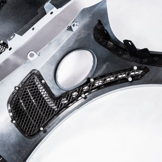 Porsche 991.1 Carrera Base/S/T/4/4S/Targa 4/ Targa 4S/GTS/GT3/GT3RS/Turbo/Turbo S/GT3/GT3RS 2012 2013 2014 2015 2016 & 991.2 Carrera Base/S/T/4/4S/Targa 4/ Targa 4S/GTS/GT3/GT3RS/Turbo/Turbo S 2017 2018 2019 with Aftermarket Parts - Front Fenders Dry Pre-preg Carbon Fiber from Dupont Tech