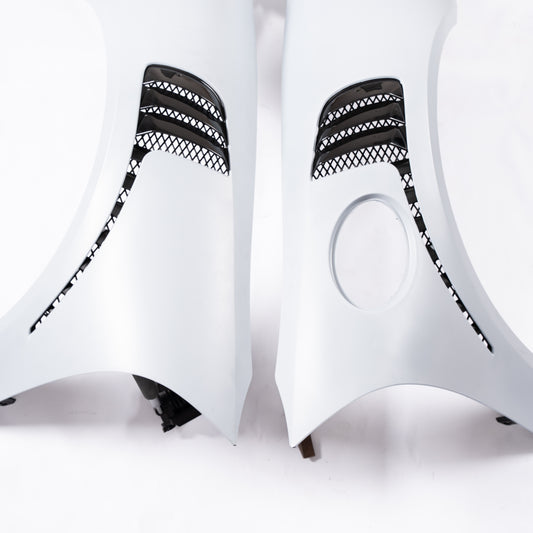 Porsche 991.1 Carrera Base/S/T/4/4S/Targa 4/ Targa 4S/GTS/GT3/GT3RS/Turbo/Turbo S/GT3/GT3RS 2012 2013 2014 2015 2016 & 991.2 Carrera Base/S/T/4/4S/Targa 4/ Targa 4S/GTS/GT3/GT3RS/Turbo/Turbo S 2017 2018 2019 with Aftermarket Parts - Front Fenders Dry Pre-preg Carbon Fiber from Dupont Tech