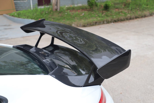 Porsche 991.1 Carrera Base/S/T/4/4S/GTS/Turbo/Turbo S 2012 2013 2014 2015 2016 & 991.2 Carrera Base/S/T/4/4S/GTS/Turbo/Turbo S 2017 2018 2019 with Aftermarket Parts - GT2RS Style Rear Wing Dry Pre-preg Carbon Fiber from Dupont Tech