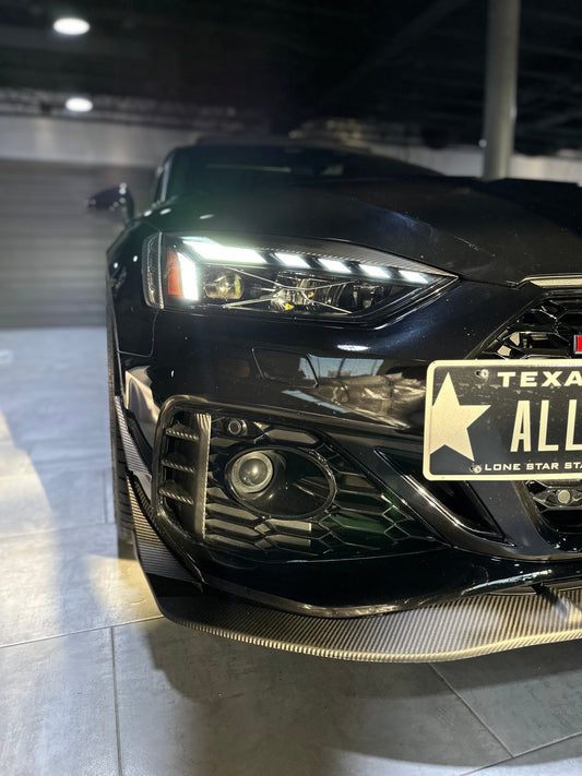 Karbel Carbon Fog Light Trim Overlay for Audi RS5 B9.5 2020-2025 Dry Pre-preg Carbon Fiber