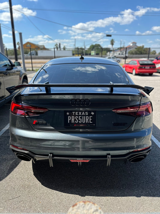 Audi RS5 B9 2018 2019 2020 with Aftermarket Parts - Rear Diffuser Pre-preg Carbon Fiber from Karbel Carbon