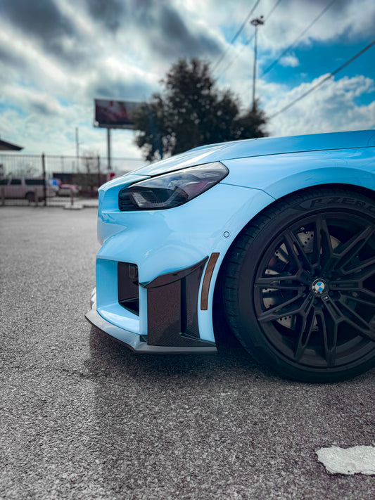 BMW M2 / M2C G87 2023-ON with Aftermarket Parts - Front Lip Pre-preg Carbon Fiber from Karbel Carbon