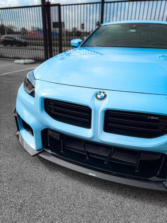 BMW M2 / M2C G87 2023-ON with Aftermarket Parts - Front Lip Pre-preg Carbon Fiber from Karbel Carbon