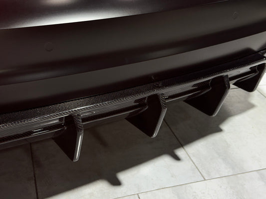 Future Design Carbon Fiber REAR DIFFUSER & REAR CANARDS - "Blaze kit" for Audi RS5 B9 2017-2019 - Performance SpeedShop