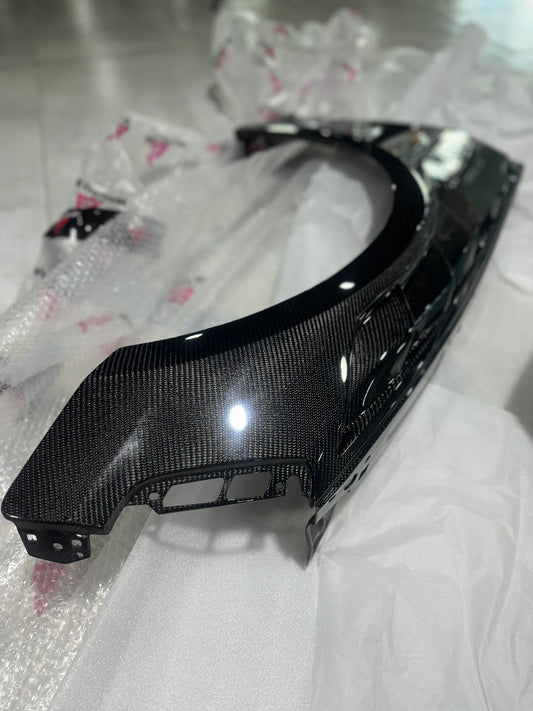 Audi RS5 B9 / B9.5 2017 2018 2019 2020 2021 2022 2023 2024 with Aftermarket Parts - AE Style Front Fenders Carbon Fiber from ArmorExtend