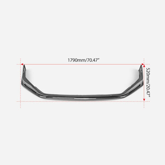 Honda Civic Type-R FL5 2023 2024 with Aftermarket Parts - SPN Style Front Lip Carbon Fiber / FRP from EPR USA