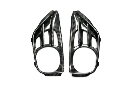 Nissan GTR R35 CBA DBA 2008 2009 2010 2011 2012 2013 2014 2015 2016 with Aftermarket Parts - AS Style & MCR Style Exhaust Suround Carbon Fiber / FRP from EPR USA