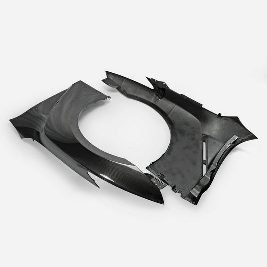 Nissan GTR R35 CBA DBA EBA 2008 2009 2010 2011 2012 2013 2014 2015 2016 with Aftermarket Parts - OE Style Front Fender (with fender vents) Carbon Fiber / FRP from EPR USA