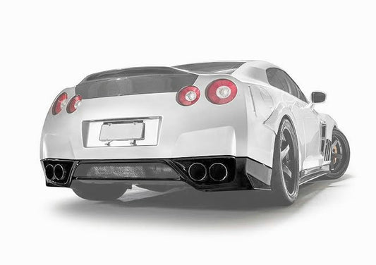 Nissan GTR R35 CBA 2008 2009 2010 2011 2012 2013 2014 2015 2016 with Aftermarket Parts - OE Style Rear Diffuser Carbon Fiber / FRP from EPR USA