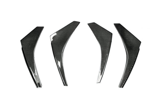 Nissan GTR R35 CBA 2008 2009 2010 2011 with Aftermarket Parts - Front Bumper Canard Carbon Fiber / FRP from EPR USA